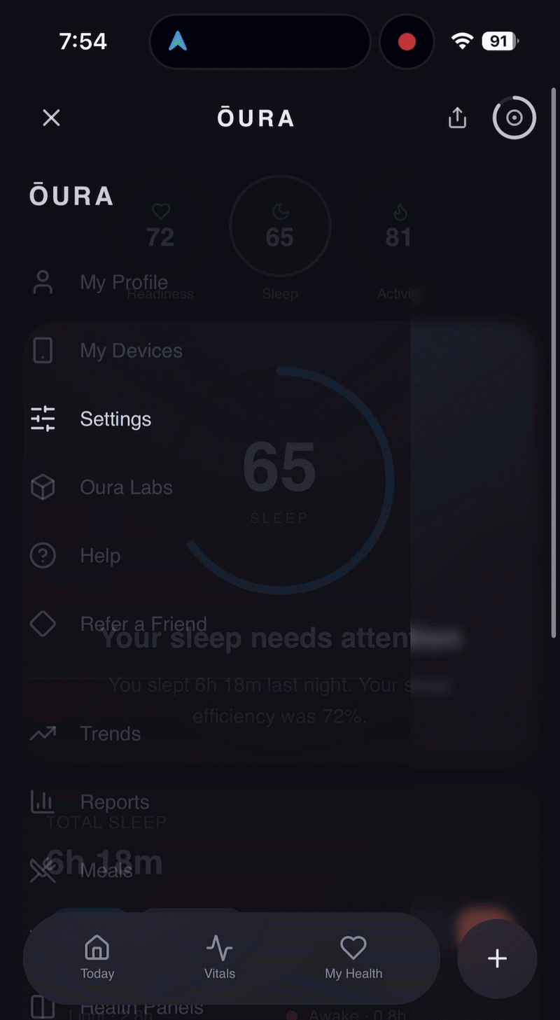 After: Postpartum mode ON